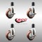 Service Caster 4 Inch 316SS Maroon Poly Swivel 1-3/4 Inch Expanding Stem Caster Set Brake SCC SCC-SS316EX20S414-PPUB-MRN-TLB-134-4 - alternate 4